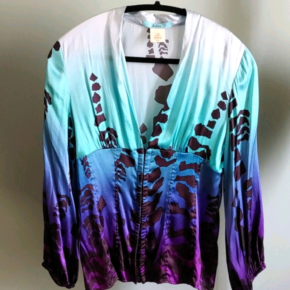 Women's Marciano Silk Corset Blouse Top - Picture 1 of 7